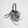 Bolso mini de satén con cristales Bolso mini de satén con cristales