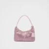 Bolso mini de satén con cristales de Prada, Re-Edition Bolso mini de satén con cristales de Prada, Re-Edition