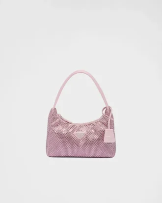 Bolso mini de satén con cristales de Prada, Re-Edition Bolso mini de satén con cristales de Prada, Re-Edition
