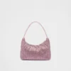Bolso mini de satén con cristales de Prada, Re-Edition Bolso mini de satén con cristales de Prada, Re-Edition