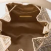 Bolso mini de satén con tachuelas de cristal Bolso mini de satén con tachuelas de cristal