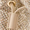Bolso mini de satén con tachuelas de cristal Bolso mini de satén con tachuelas de cristal