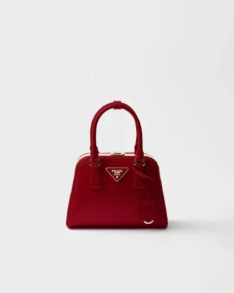 Bolso mini piramidal de piel Saffiano de Prada