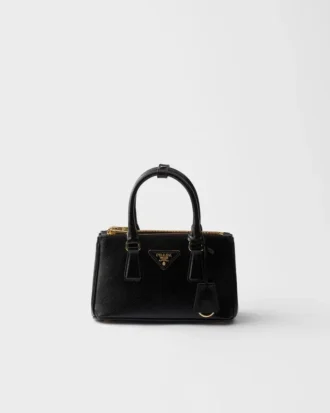 Bolso mini Prada Galleria de piel Saffiano charolada