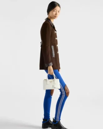 Bolso mini Prada Galleria de piel Saffiano charolada Bolso mini Prada Galleria de piel Saffiano charolada