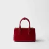 Bolso mini Prada Galleria de piel Saffiano charolada Bolso mini Prada Galleria de piel Saffiano charolada