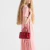 Bolso mini Prada Galleria de piel Saffiano charolada Bolso mini Prada Galleria de piel Saffiano charolada