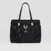 Bolso para mascotas de Re-Nylon y cuero Saffiano Bolso para mascotas de Re-Nylon y cuero Saffiano