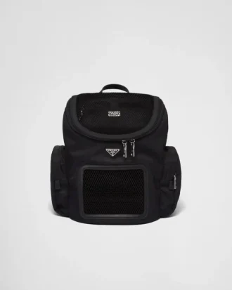Bolso para mascotas de Re-Nylon y cuero Saffiano Bolso para mascotas de Re-Nylon y cuero Saffiano