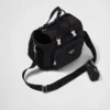 Bolso para mascotas de Re-Nylon y cuero Saffiano Bolso para mascotas de Re-Nylon y cuero Saffiano