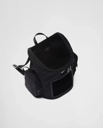 Bolso para mascotas de Re-Nylon y cuero Saffiano Bolso para mascotas de Re-Nylon y cuero Saffiano