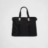 Bolso para mascotas de Re-Nylon y cuero Saffiano Bolso para mascotas de Re-Nylon y cuero Saffiano