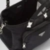 Bolso para mascotas de Re-Nylon y cuero Saffiano Bolso para mascotas de Re-Nylon y cuero Saffiano