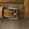 Bolso pequeño Bonnie de Prada en lino y cuero Bolso pequeño Bonnie de Prada en lino y cuero