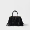 Bolso pequeño de cuero con flecos Prada Galleria Bolso pequeño de cuero con flecos Prada Galleria