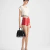 Bolso pequeño de cuero con flecos Prada Galleria Bolso pequeño de cuero con flecos Prada Galleria