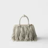 Bolso pequeño de cuero con flecos Prada Galleria Bolso pequeño de cuero con flecos Prada Galleria