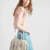 Bolso pequeño de cuero con flecos Prada Galleria Bolso pequeño de cuero con flecos Prada Galleria