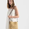 Bolso pequeño de ganchillo y cuero Bolso pequeño de ganchillo y cuero