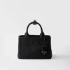 Bolso pequeño de lona de algodón Prada Jardiniare Bolso pequeño de lona de algodón Prada Jardiniare