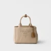 Bolso pequeño de lona de algodón Prada Jardiniare Bolso pequeño de lona de algodón Prada Jardiniare