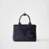 Bolso pequeño de lona de algodón Prada Jardiniare Bolso pequeño de lona de algodón Prada Jardiniare