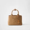 Bolso pequeño de lona de algodón Prada Jardiniare Bolso pequeño de lona de algodón Prada Jardiniare