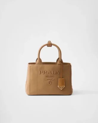 Bolso pequeño de lona de algodón Prada Jardiniare