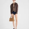 Bolso pequeño de lona de algodón Prada Jardiniare Bolso pequeño de lona de algodón Prada Jardiniare