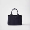 Bolso pequeño de lona de algodón Prada Jardiniare Bolso pequeño de lona de algodón Prada Jardiniare
