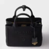 Bolso pequeño de lona de algodón Prada Jardiniare Bolso pequeño de lona de algodón Prada Jardiniare