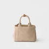 Bolso pequeño de lona de algodón Prada Jardiniare Bolso pequeño de lona de algodón Prada Jardiniare