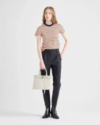 Bolso pequeño de piel con hebilla y correa de Prada