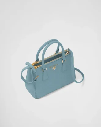 Bolso pequeño de piel de avestruz Prada Galleria