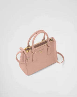 Bolso pequeño de piel de avestruz Prada Galleria