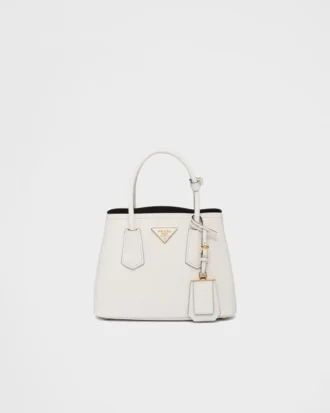 Bolso pequeño doble de piel Saffiano de Prada Double