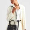 Bolso pequeño doble de piel Saffiano de Prada Double Bolso pequeño doble de piel Saffiano de Prada Double