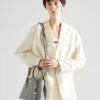 Bolso pequeño doble de piel Saffiano de Prada Double Bolso pequeño doble de piel Saffiano de Prada Double