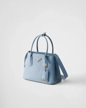 Bolso pequeño doble de piel Saffiano de Prada Double