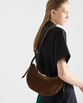 Bolso pequeño Prada Arqua de piel de nubuck