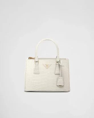Bolso pequeño Prada Galleria de piel de cocodrilo Bolso pequeño Prada Galleria de piel de cocodrilo