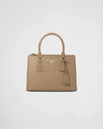 Bolso pequeño Prada Galleria de piel de cocodrilo Bolso pequeño Prada Galleria de piel de cocodrilo