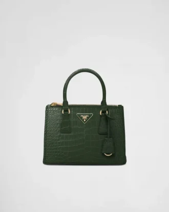 Bolso pequeño Prada Galleria de piel de cocodrilo Bolso pequeño Prada Galleria de piel de cocodrilo