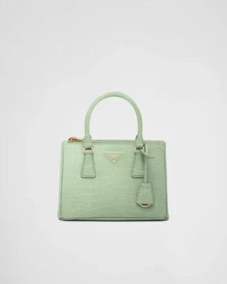 Bolso pequeño Prada Galleria de piel de cocodrilo Bolso pequeño Prada Galleria de piel de cocodrilo