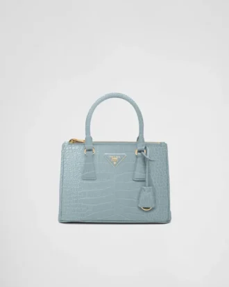 Bolso pequeño Prada Galleria de piel de cocodrilo Bolso pequeño Prada Galleria de piel de cocodrilo