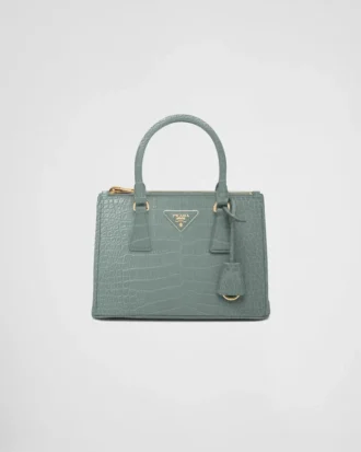 Bolso pequeño Prada Galleria de piel de cocodrilo Bolso pequeño Prada Galleria de piel de cocodrilo
