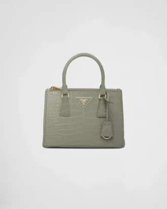 Bolso pequeño Prada Galleria de piel de cocodrilo Bolso pequeño Prada Galleria de piel de cocodrilo