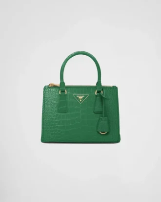 Bolso pequeño Prada Galleria de piel de cocodrilo Bolso pequeño Prada Galleria de piel de cocodrilo