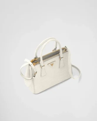 Bolso pequeño Prada Galleria de piel de cocodrilo Bolso pequeño Prada Galleria de piel de cocodrilo