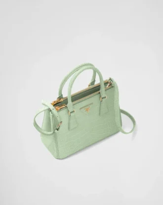 Bolso pequeño Prada Galleria de piel de cocodrilo Bolso pequeño Prada Galleria de piel de cocodrilo